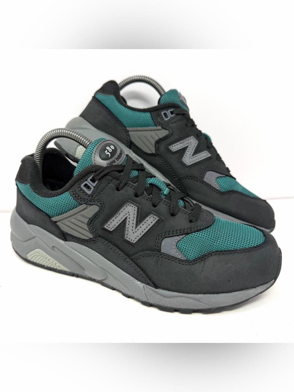 New Balance 580 Sneakers Womens 8.5 / Mens 7 Black Vintage Teal MT580VE2 GUC